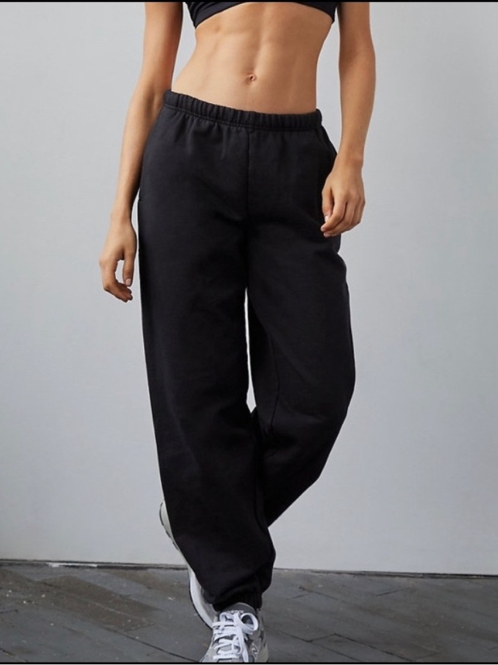 Aritzia Tna Extra Fleece Mega Sweatpants Black Size L